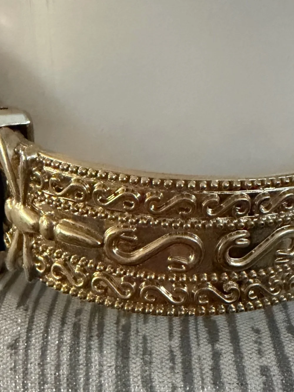 Ornate Gold Tone Decorative Women's Bracelet Watch - Charming Charlie